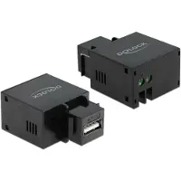 DeLOCK – Keystone Module USB Type-A Charging Port 2.1 A black (86506)