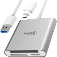 UNITEK Flash card reader USB 3.0 + USB Type-C; Y-9313D