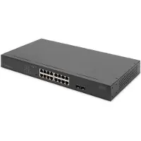 Digitus DN-95347-2, Hallitsematon, Gigabit Ethernet (10/100/1000), Täysin kaksipuolinen, Power over Ethernet -tuki, Telineasennus, 1U
