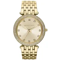 Michael Kors Ladies Darci Watch Gold Dial &amp; rannekoru Crystal Detail MK3216
