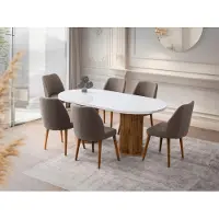 Skye Decor Pöytä, Milas - 2992, 180x77x90 cm, melamiinipinnoitettu