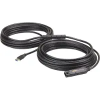 Aten 3.2 Gen1 USB-A uros-naaras -jatkokaapeli, 15m, musta