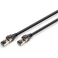 Digitus DK-1843-030, 3 m, Cat8.1, S/FTP (S-STP), RJ-45, RJ-45, Musta