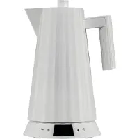 Alessi Electric Kettle With Temperature Control, In Thermoplastic White European Plug 1850–2200W - White - 2200 W