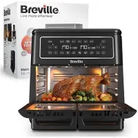 Breville Sähkökasari - - VDF130X - 11 Litraa - 12 kypsennystilaa - 2 kypsennysaluetta