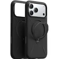 Torras iPhone 17 Pro Max Ostand Q Pro MagSafe kotelo - Musta