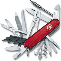 Victorinox CyberTool with 41 functions, transparent red