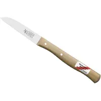 Robert Herder peeling knife straight classic, red beech, 8,5 cm