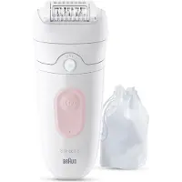 Braun Silk-epil 5-000, vaaleanpunainen, 28 pinsettiä, MicroGrip, 0,5 mm, akku, 40 min.