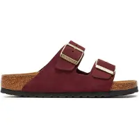 Birkenstock Pistokkaat 'Arizona' tummanruskea / viininpunainen