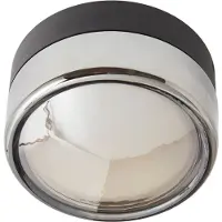 Loom Design LED- Otto Convex, harmaa, IP65 himmennettävä, Alumiini/harmaa/sinkki, Kylpyhuone, Lasi, Moderni