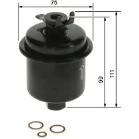 Bosch Polttoainesuodatin , 0 450 905 916 - Honda - Civic, Accord, Hr-v, Crx, Fr-v, Prelude, Legend, Shuttle, Logo, Integra, Crv. Rover - 400-serie