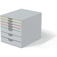 Durable VARICOLOR MIX 7, 7 laatikko(a), Harmaa, Muovi, A4, Yksivärinen, 24,2 cm (762727)