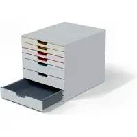 Durable VARICOLOR MIX 7, 7 laatikko(a), Harmaa, Muovi, A4, Yksivärinen, 24,2 cm (762727)