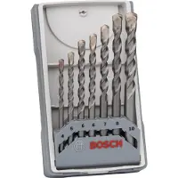 Bosch Powertools Betoniporanteräsarja Silver Percussion; 4-10 mm; 7 kpl.