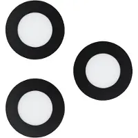 Eglo FUEVA-Z recessed spot Ø85 mm black 3-pack