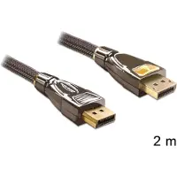 DeLOCK 4k Premium Displayport-kaapeli 2 M