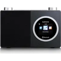 Lenco DIR-70, Internet, Analoginen & digitaalinen, DAB+, FM, TFT-LCD, 6,1 cm (2.4"), 10 m (DIR-70BK)