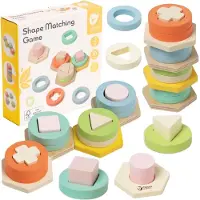 Classic World Wooden Shapes Matching Game