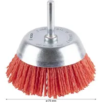 Bosch Pyöreä nylon-harja 2608622051; 75 mm