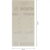 Bosch Hiomaverkko Expert M480 tasohiomakoneisiin 93 x 186 mm, P180, 50 kpl