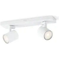 Philips Led spottivalaisin kattoon Runner, Valkoinen/opaali, Olohuone/ruokailutila, Metalli, Moderni