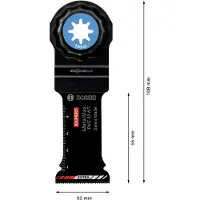Bosch Monitoimikoneen terä PAIZ32AT MetallMax, HM, 32x50 mm