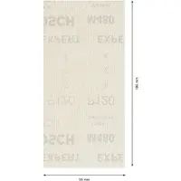 Bosch Hiomaverkko Expert M480 tasohiomakoneisiin 93 x 186 mm, P120, 50 kpl