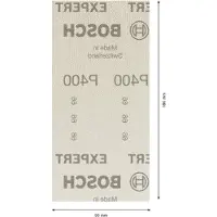 Bosch Hiomaverkko Expert M480 tasohiomakoneisiin 93 x 186 mm, P400, 50 kpl