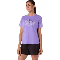 Asics Women's Fujitrail Logo Short Sleeve Top Cream Lyhythihainen treenipaita XL