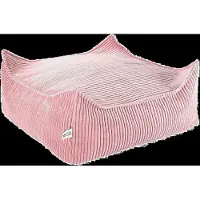 WigiWama Square Ottoman Corduroy - Pink - 60X 60X 20CM