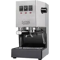 Gaggia Classic E24 espressokone, harjattu teräs