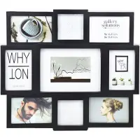 Nielsen Design Collage 9 Pictures Black valokuvakehys