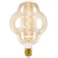 Eglo E27 LED CL150 meripihkanvärinen koristepolttimo spiraalilla ja lämpimän valkoisella valolla