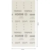 Bosch Hiomaverkko Expert M480 tasohiomakoneisiin 115 x 230 mm, P400, 50 kpl