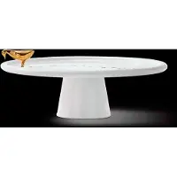 Pols Potten Plate Walking Duck White/Gold - Gold - L30X W30X H8.3CM
