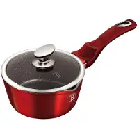 Berlinger Haus Saucepan 16CM 1.3L BERLINGER HAUS BURGUNDY METALLIC LINE BH-1525