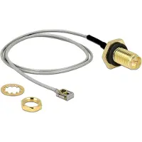 DeLOCK 90292, 0,3 m, RP-SMA, MHF I LK, Metallinen