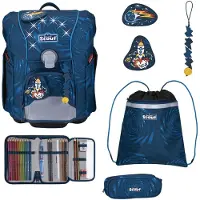 Scout Micro Koulureppu-setti 5-osainen Sininen