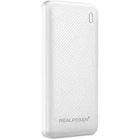 RealPower PB-10000 Plus,10.000 mAh,20W,2x USB-A,1x USB-C wei (557607)