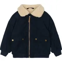 Mikk-Line Corduroy Jacket W Teddy - Navy - 128
