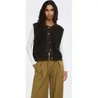 JDY Jdyeira Life S/L On Button Vest Knt Noos - Cream - L