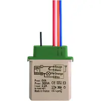 Urmet Upotettava langaton ja langallinen elektroninen himmennin, jossa on pehmeä päälle/pois kytkentä