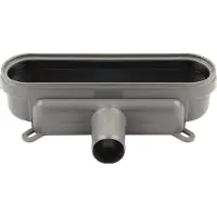 Unidrain -ulostuloputken kotelolinja Ø32mm - vaakasuora. ilman vesilukkoa