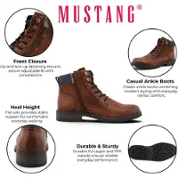 Mustang Nauhasaappaat konjakki