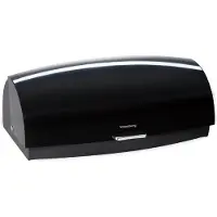 Klausberg Kb-7931 metallinen leipäkori, 45 cm, kiiltävä musta