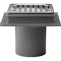 Purus Flextop 110mm, ritilällä ja kehyksellä, harmaa, VA-hyväksytty