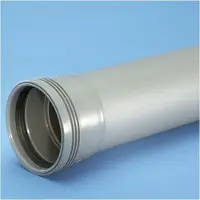 Wavin Wafix pp pipe with sleeve 75 x 250 mm Harmaa