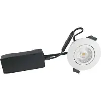 Nordtronic Low Profile ECO 6W 3000K IP54 - mattavalkoinen