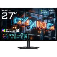 Gigabyte 27" MO27Q28GR, 280Hz QHD OLED-pelimonitori, musta